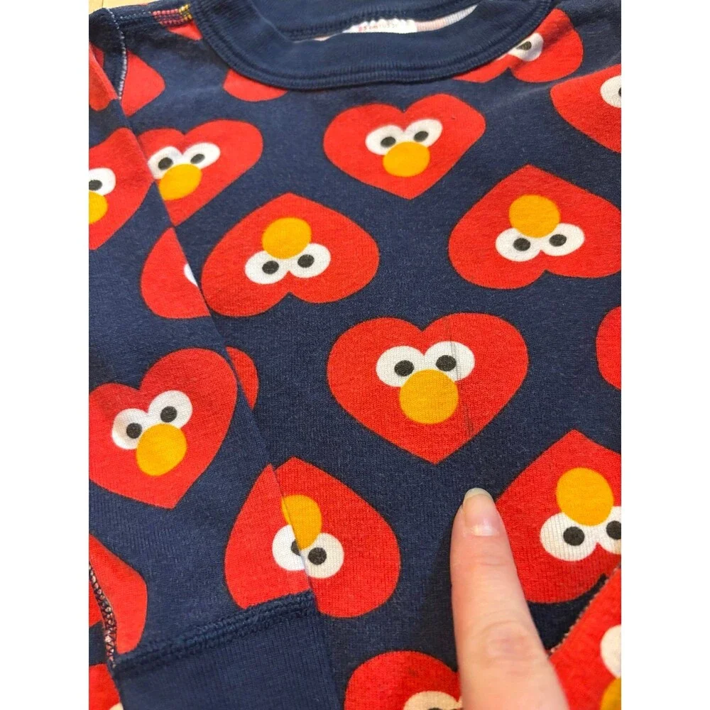 Hanna Andersson 2t 85 pajama lot Elmo frozen Olaf Sesame Street organic cotton